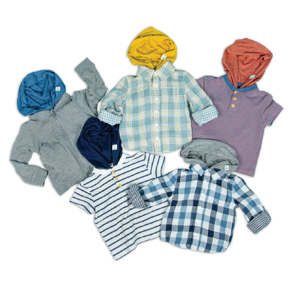 thoughtfully hooded t-shirts, henley shirts, 