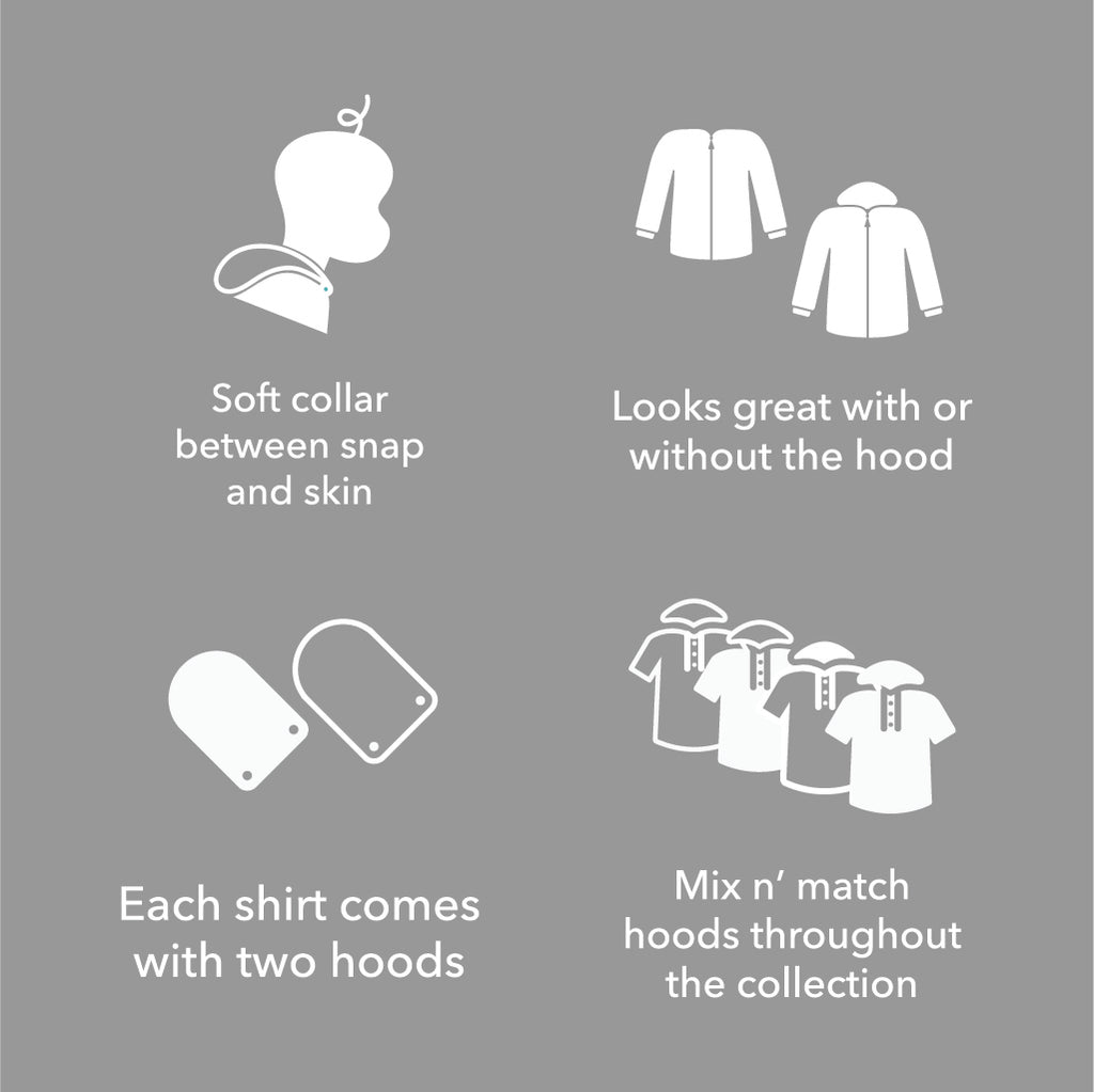 Thoughtfully hooded clothing icon selection mobile